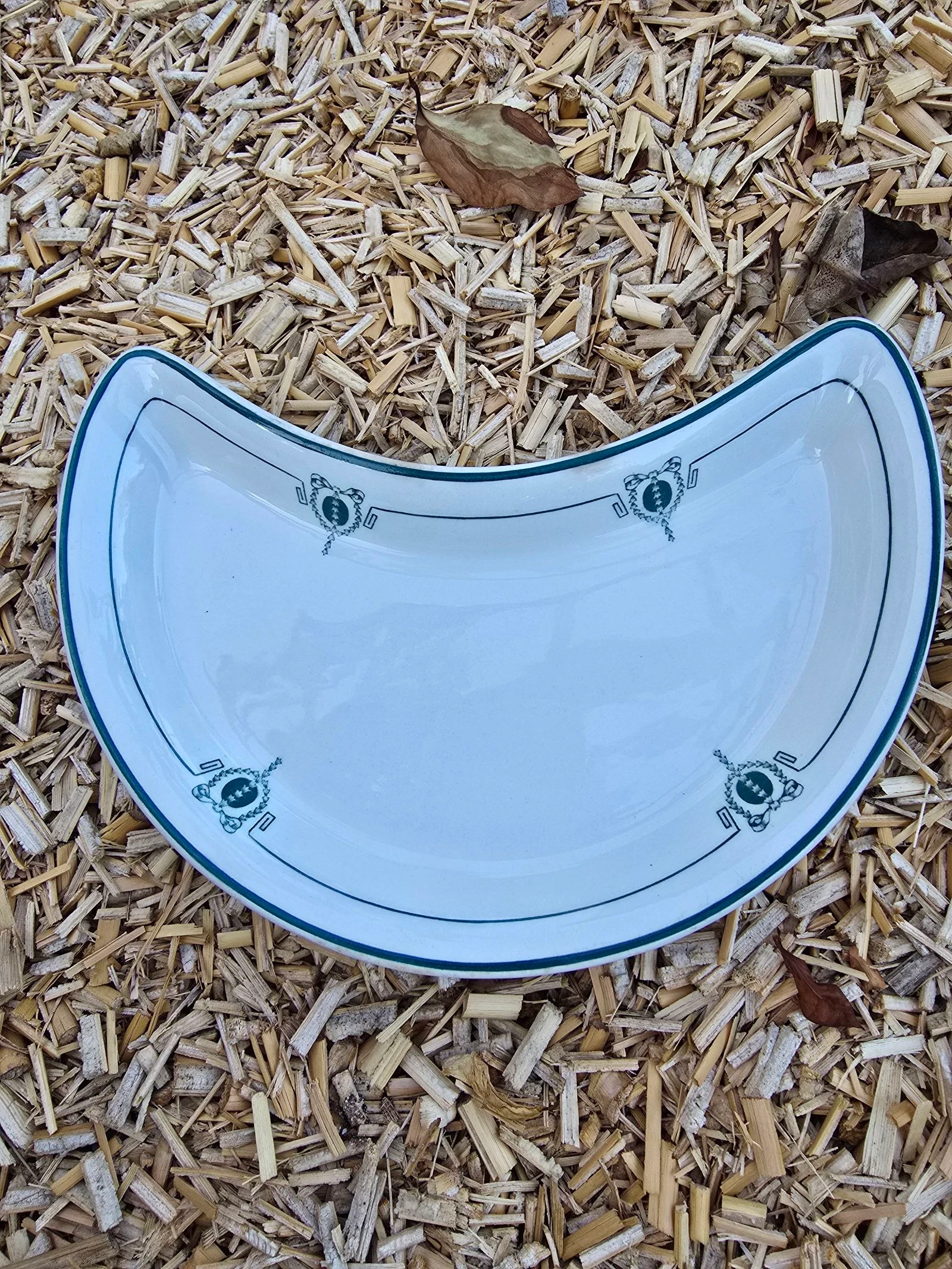 English Faience Crescent Salad Plates – photo 4
